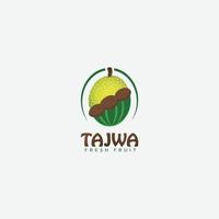 logo de fruits - vecteur de pastèque tamarin jacquier