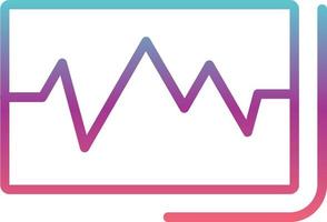 conception d'icône vectorielle de lecture ecg vecteur