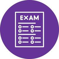 icône de vecteur d'examen