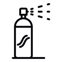 icône de spray déodorant personnel, style de contour vecteur