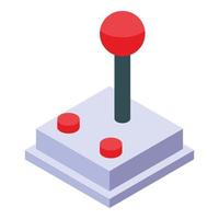 icône de joystick rétro, style isométrique vecteur