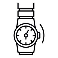 icône de montre de rap d'or, style de contour vecteur