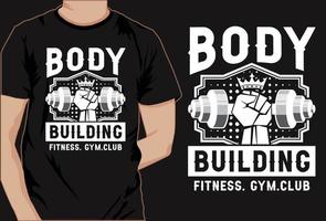 conception de t shirt vecteur typographie gym