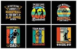 conception de t shirt de vecteur de typographie de basket-ball