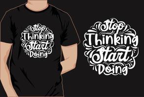 conception de t-shirt de motivation, t-shirt de typographie, t-shirt décoratif vecteur