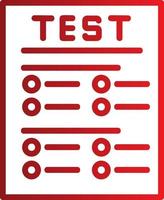 icône de vecteur de test