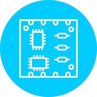 icône de vecteur de carte pcb