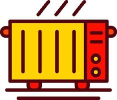 icône de vecteur de chauffage électrique