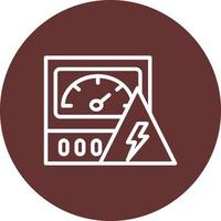 icône de vecteur de compteur électrique