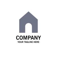 modèle de logo d'entreprise d'interface instagram à la maison couleur plate vecteur