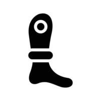 illustration vectorielle de jambe robotique sur fond.symboles de qualité premium.icônes vectorielles pour le concept et la conception graphique. vecteur