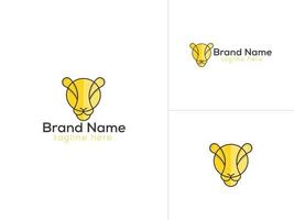 création de logo de lion - création de logo d'entreprise vecteur