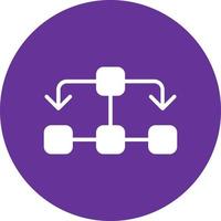 icône de vecteur d'organigramme