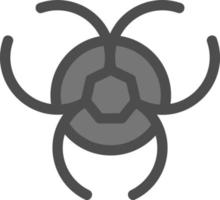 icône de glyphe de danger biologique vecteur