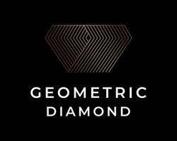 création de logo de diamant géométrique. vecteur