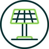 icône de glyphe de panneau solaire vecteur