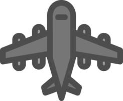icône de glyphe d'avion vecteur