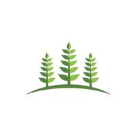 logos de l'écologie des feuilles d'arbre vert vecteur