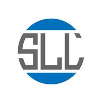 création de logo de lettre sll sur fond blanc. sll concept de logo de cercle d'initiales créatives. conception de lettre sll. vecteur