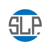 création de logo de lettre slp sur fond blanc. concept de logo de cercle d'initiales créatives slp. conception de lettre slp. vecteur