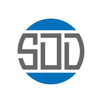 création de logo de lettre sdd sur fond blanc. concept de logo de cercle d'initiales créatives sdd. conception de lettre sdd. vecteur