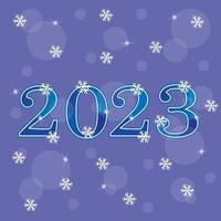 numéros du nouvel an 2023 vecteur