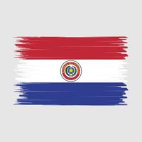 brosse drapeau paraguay vecteur