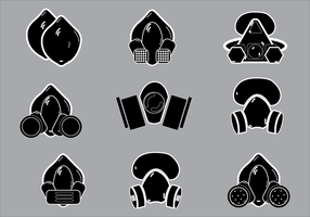 Illustration simple des vecteurs Silhouette Respirator vecteur