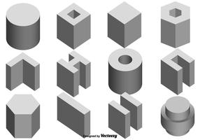 Ensemble vectoriel d'icônes de poutre de construction