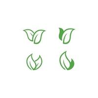 modèle de logo de feuille d'arbre écologique vecteur