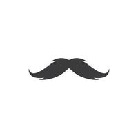 vecteur de modèle de logo moustache