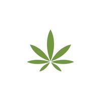 icône d'illustration vectorielle de modèle de feuille de cannabis vecteur