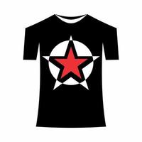la conception de t shirt doyen a un vecteur étoile à l'intérieur comme illustration maquette eps
