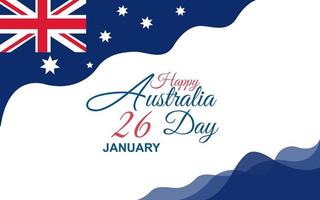 bonne fête de l'australie 26 janvier 2023 conception de vecteur d'illustration