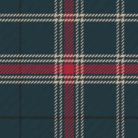 arrière-plan vectoriel à carreaux en vert foncé, rouge et blanc pour la couverture, le poncho, la chemise, la jupe, l'écharpe, la couverture ou tout autre motif de tissu moderne.