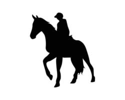 modèle de vecteur de silhouette de cheval