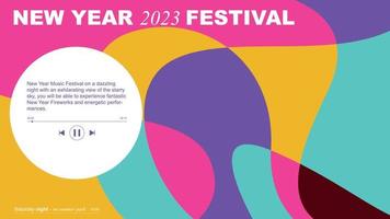 festival du nouvel an abstrait fond coloré10 vecteur