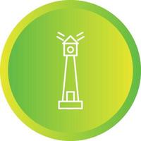 icône de ligne de vecteur de phare unique