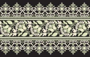 modèle vectorielle continue avec ornement vintage classique. motif floral pour impression sur textile ou papier peint. vecteur