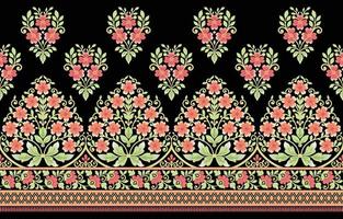 modèle vectorielle continue avec ornement vintage classique. motif floral pour impression sur textile ou papier peint. vecteur