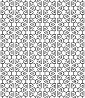 motif abstrait sans couture noir et blanc. arrière-plan et toile de fond. conception ornementale en niveaux de gris. vecteur