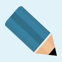 crayon d'art pour dessiner en bleu vecteur adobe illustrator artwork