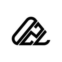 création de logo de lettre ozl avec graphique vectoriel, logo ozl simple et moderne. vecteur
