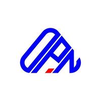 création de logo de lettre opn avec graphique vectoriel, logo opn simple et moderne. vecteur