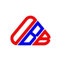 création de logo de lettre obb avec graphique vectoriel, logo obb simple et moderne. vecteur
