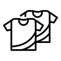 icône de chemises de sport, style de contour vecteur
