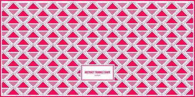 motif abstrait en forme de triangle avec une couleur dominante rose vif vecteur