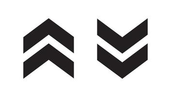vecteur d'icône de flèche haut et bas. symbole de signe de balayage