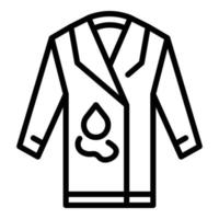 icône de réparation de manteau, style de contour vecteur