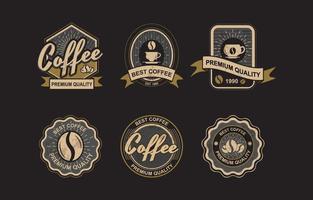 collection de logos de café vintage vecteur